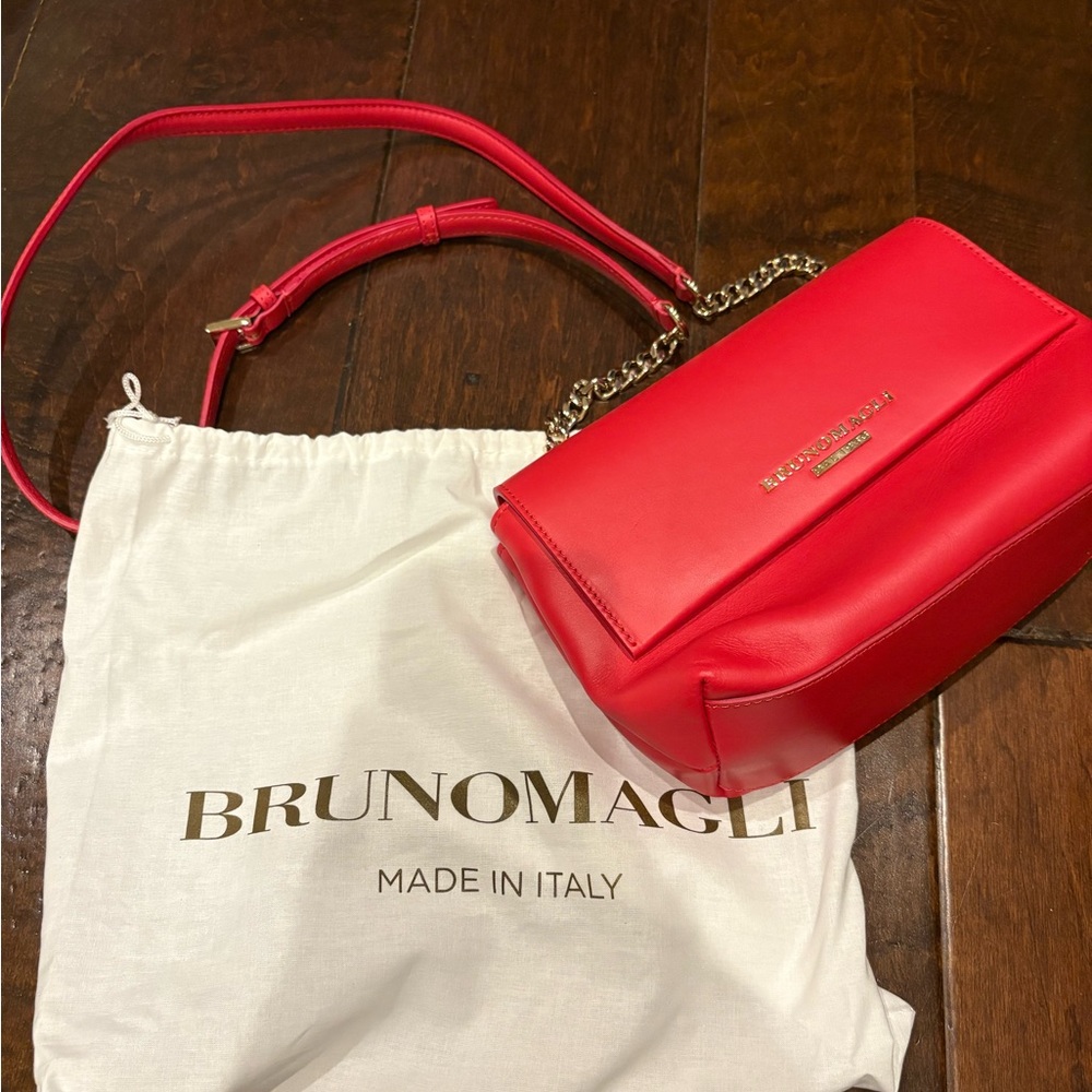 Bruno Magli Vibrant Red Crossbody Bag